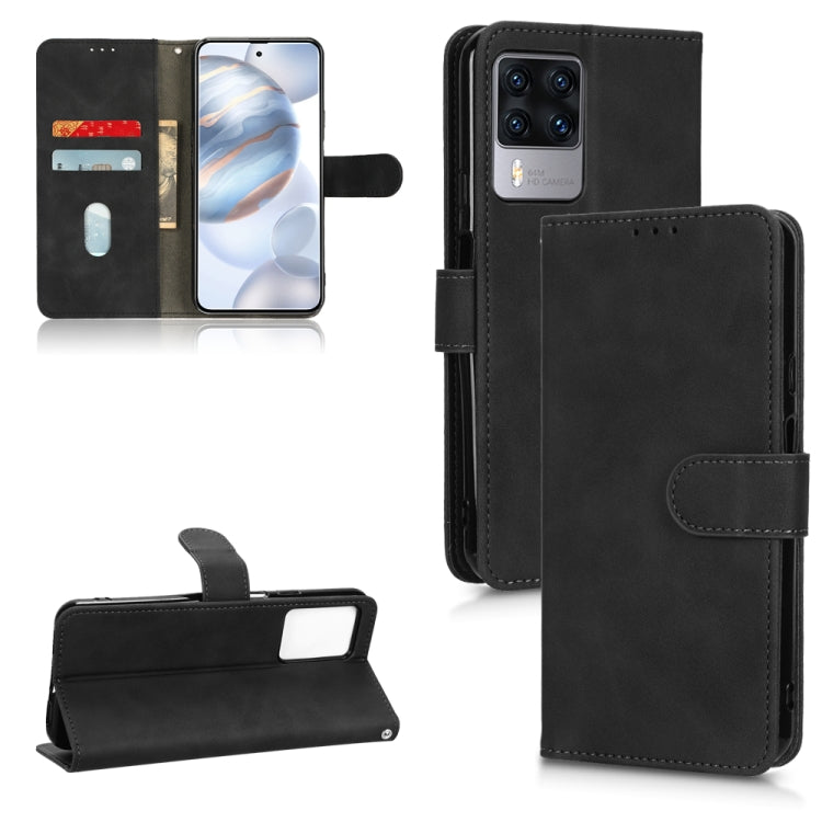 Custodia per telefono in pelle con vibrazione magnetica Skin Feel, For Realme V23 5G / OPPO A57 5G, For vivo Y22s / Y35, For Cubot X50, For Motorola Edge 30 Lite / 30 Neo