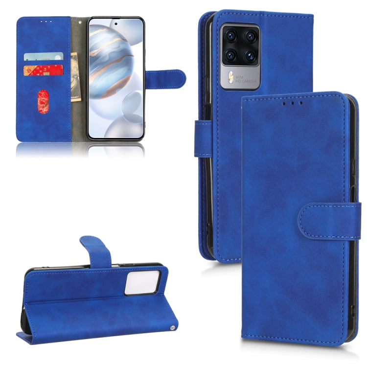 Custodia per telefono in pelle con vibrazione magnetica Skin Feel, For Realme V23 5G / OPPO A57 5G, For vivo Y22s / Y35, For Cubot X50, For Motorola Edge 30 Lite / 30 Neo
