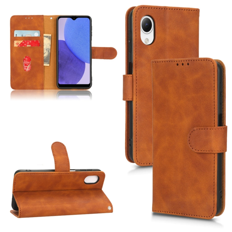 Custodia per telefono in pelle con vibrazione magnetica Skin Feel, For Samsung Galaxy A23e 5G / A23 5G / A23s JP Version, For Sony Xperia 5 IV