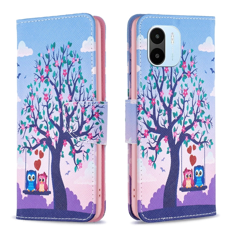 Custodia per cellulare in pelle con motivo a disegno colorato, For Xiaomi Redmi A1, For Samsung Galaxy A04 4G