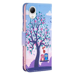 Custodia per cellulare in pelle con motivo a disegno colorato, For Samsung Galaxy A23e 5G