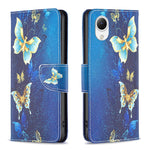 Custodia per cellulare in pelle con motivo a disegno colorato, For Samsung Galaxy A23e 5G