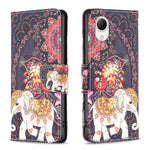 Custodia per cellulare in pelle con motivo a disegno colorato, For Samsung Galaxy A23e 5G