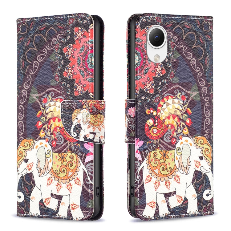 Custodia per cellulare in pelle con motivo a disegno colorato, For Samsung Galaxy A23e 5G