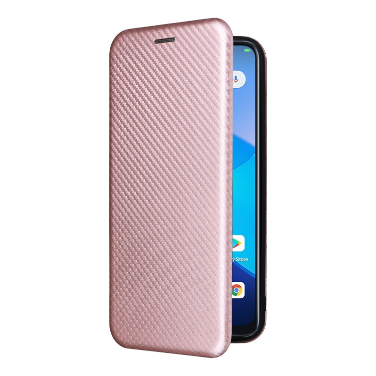 Custodia per telefono in pelle con trama in fibra di carbonio, For Oukitel C31, For vivo Y22s / Y35, For Cubot X50, For Samsung Galaxy A04 4G, For Sony Xperia 5 IV