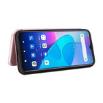 Custodia per telefono in pelle con trama in fibra di carbonio, For Oukitel C31, For vivo Y22s / Y35, For Cubot X50, For Samsung Galaxy A04 4G, For Sony Xperia 5 IV