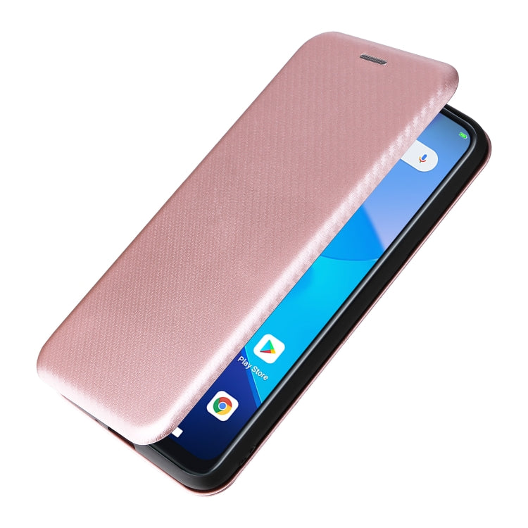 Custodia per telefono in pelle con trama in fibra di carbonio, For Oukitel C31, For vivo Y22s / Y35, For Cubot X50, For Samsung Galaxy A04 4G, For Sony Xperia 5 IV