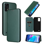 Custodia per telefono in pelle con trama in fibra di carbonio, For Oukitel C31, For vivo Y22s / Y35, For Cubot X50, For Samsung Galaxy A04 4G, For Sony Xperia 5 IV