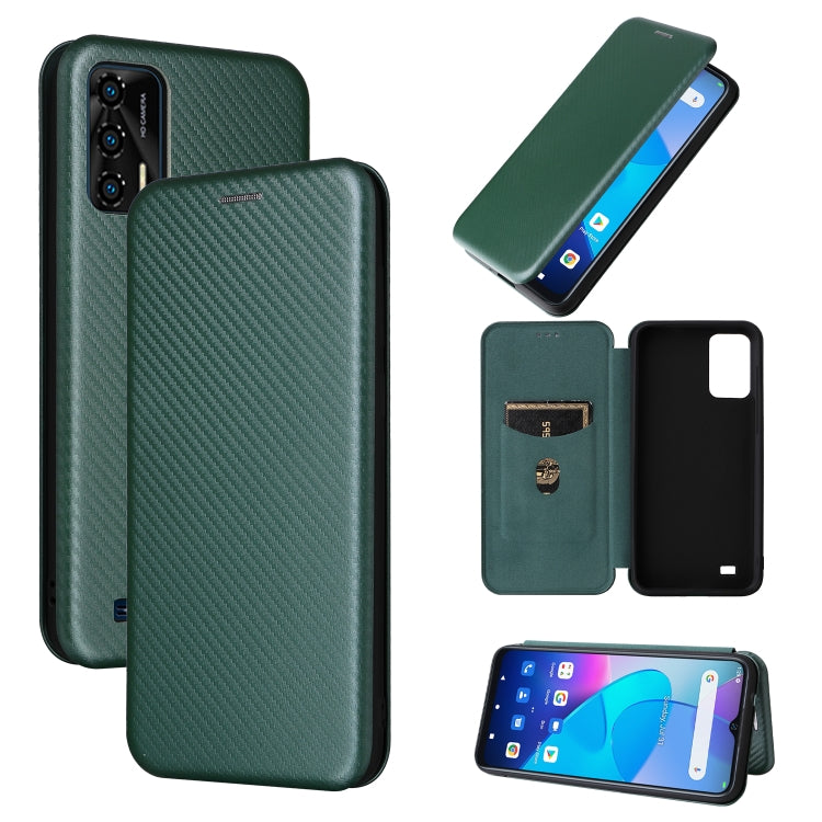 Custodia per telefono in pelle con trama in fibra di carbonio, For Oukitel C31, For vivo Y22s / Y35, For Cubot X50, For Samsung Galaxy A04 4G, For Sony Xperia 5 IV