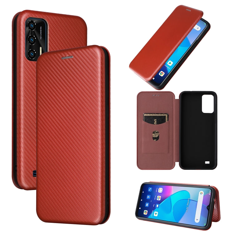 Custodia per telefono in pelle con trama in fibra di carbonio, For Oukitel C31, For vivo Y22s / Y35, For Cubot X50, For Samsung Galaxy A04 4G, For Sony Xperia 5 IV