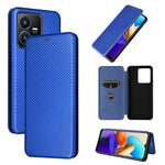 Custodia per telefono in pelle con trama in fibra di carbonio, For Oukitel C31, For vivo Y22s / Y35, For Cubot X50, For Samsung Galaxy A04 4G, For Sony Xperia 5 IV