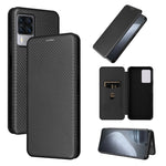 Custodia per telefono in pelle con trama in fibra di carbonio, For Oukitel C31, For vivo Y22s / Y35, For Cubot X50, For Samsung Galaxy A04 4G, For Sony Xperia 5 IV