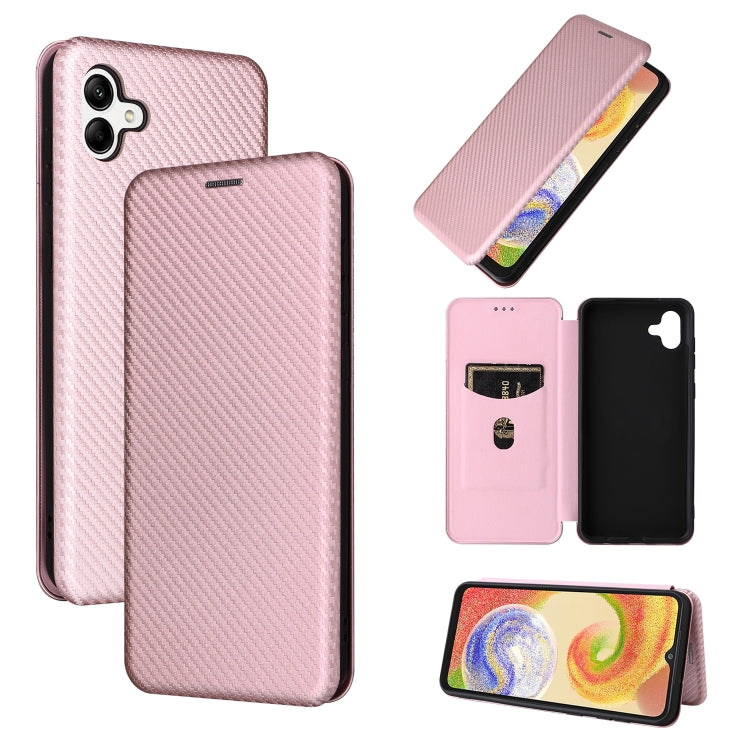 Custodia per telefono in pelle con trama in fibra di carbonio, For Oukitel C31, For vivo Y22s / Y35, For Cubot X50, For Samsung Galaxy A04 4G, For Sony Xperia 5 IV