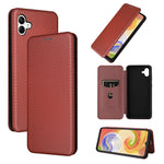 Custodia per telefono in pelle con trama in fibra di carbonio, For Oukitel C31, For vivo Y22s / Y35, For Cubot X50, For Samsung Galaxy A04 4G, For Sony Xperia 5 IV