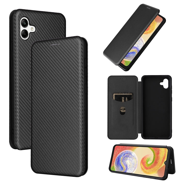 Custodia per telefono in pelle con trama in fibra di carbonio, For Oukitel C31, For vivo Y22s / Y35, For Cubot X50, For Samsung Galaxy A04 4G, For Sony Xperia 5 IV