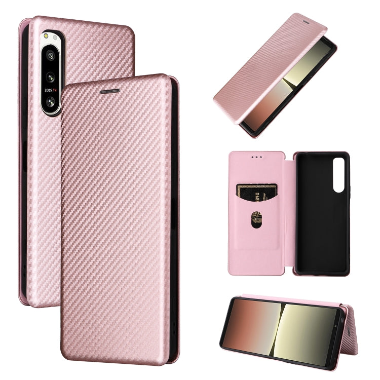 Custodia per telefono in pelle con trama in fibra di carbonio, For Oukitel C31, For vivo Y22s / Y35, For Cubot X50, For Samsung Galaxy A04 4G, For Sony Xperia 5 IV