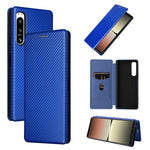 Custodia per telefono in pelle con trama in fibra di carbonio, For Oukitel C31, For vivo Y22s / Y35, For Cubot X50, For Samsung Galaxy A04 4G, For Sony Xperia 5 IV