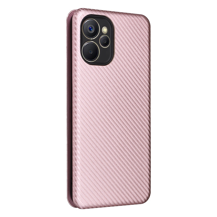 Custodia per telefono in pelle con trama in fibra di carbonio, For Realme 9i, For Xiaomi Poco C40, For Xiaomi Poco M5 4G, For ZTE Axon 40 Pro