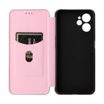 Custodia per telefono in pelle con trama in fibra di carbonio, For Realme 9i, For Xiaomi Poco C40, For Xiaomi Poco M5 4G, For ZTE Axon 40 Pro