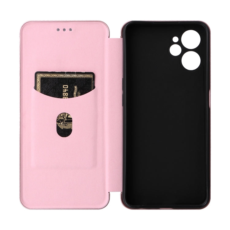 Custodia per telefono in pelle con trama in fibra di carbonio, For Realme 9i, For Xiaomi Poco C40, For Xiaomi Poco M5 4G, For ZTE Axon 40 Pro