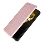 Custodia per telefono in pelle con trama in fibra di carbonio, For Realme 9i, For Xiaomi Poco C40, For Xiaomi Poco M5 4G, For ZTE Axon 40 Pro