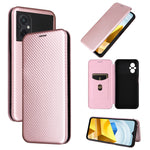 Custodia per telefono in pelle con trama in fibra di carbonio, For Realme 9i, For Xiaomi Poco C40, For Xiaomi Poco M5 4G, For ZTE Axon 40 Pro