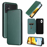 Custodia per telefono in pelle con trama in fibra di carbonio, For Realme 9i, For Xiaomi Poco C40, For Xiaomi Poco M5 4G, For ZTE Axon 40 Pro