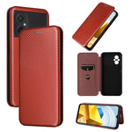 Custodia per telefono in pelle con trama in fibra di carbonio, For Realme 9i, For Xiaomi Poco C40, For Xiaomi Poco M5 4G, For ZTE Axon 40 Pro