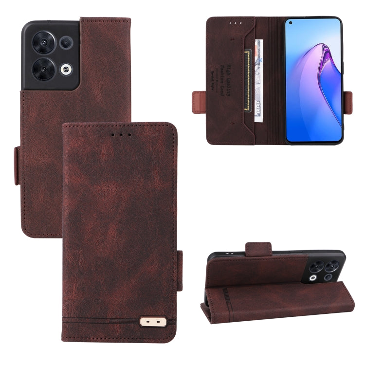 Custodia per cellulare in pelle con chiusura magnetica, For Sharp Aquos Sense7 Plus, For OPPO Reno8 5G, For OPPO Reno8 Pro 5G