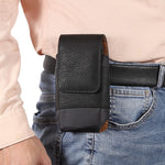 Marsupio in tessuto Oxford con trama in pelle bovina per cellulare, For 5.2 inch, For 6.1 inch, For 6.5 inch, For 6.7-6.9 inch, For 7.0 inch