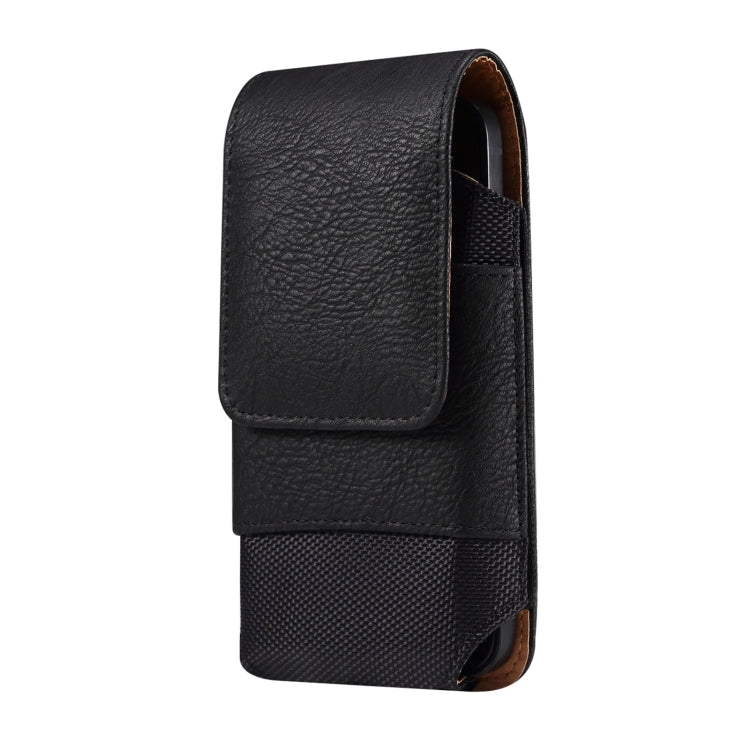 Marsupio in tessuto Oxford con trama in pelle bovina per cellulare, For 5.2 inch, For 6.1 inch, For 6.5 inch, For 6.7-6.9 inch, For 7.0 inch
