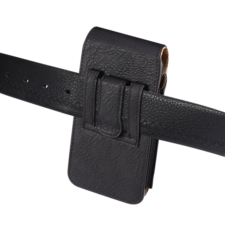 Marsupio in tessuto Oxford con trama in pelle bovina per cellulare, For 5.2 inch, For 6.1 inch, For 6.5 inch, For 6.7-6.9 inch, For 7.0 inch
