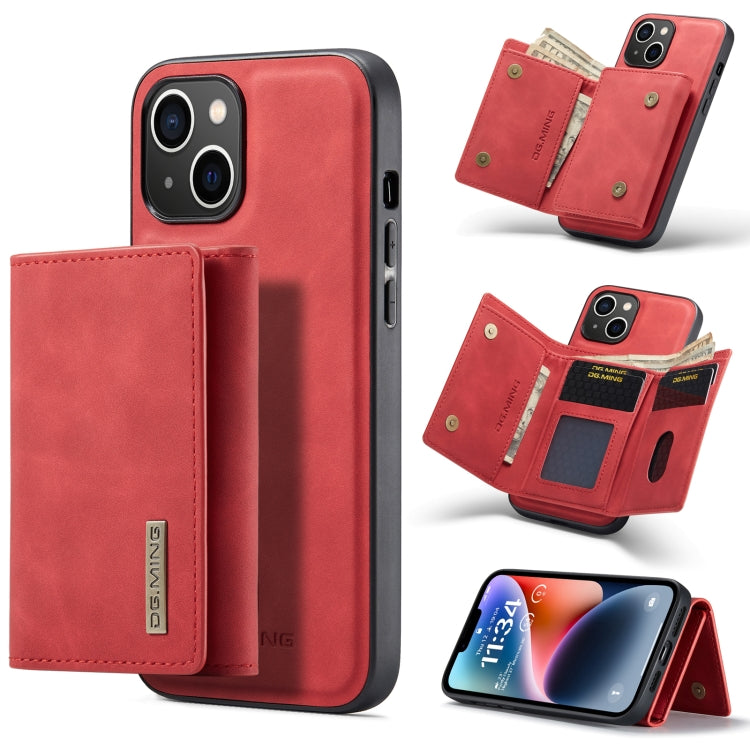DG.MING M1 Series 3-Fold Multi Card Wallet custodia in pelle, For iPhone 14, For iPhone 14 Plus, For iPhone 14 Pro, For iPhone 14 Pro Max