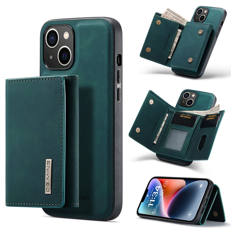 DG.MING M1 Series 3-Fold Multi Card Wallet custodia in pelle, For iPhone 14, For iPhone 14 Plus, For iPhone 14 Pro, For iPhone 14 Pro Max