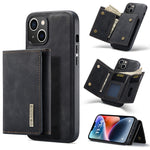 DG.MING M1 Series 3-Fold Multi Card Wallet custodia in pelle, For iPhone 14, For iPhone 14 Plus, For iPhone 14 Pro, For iPhone 14 Pro Max