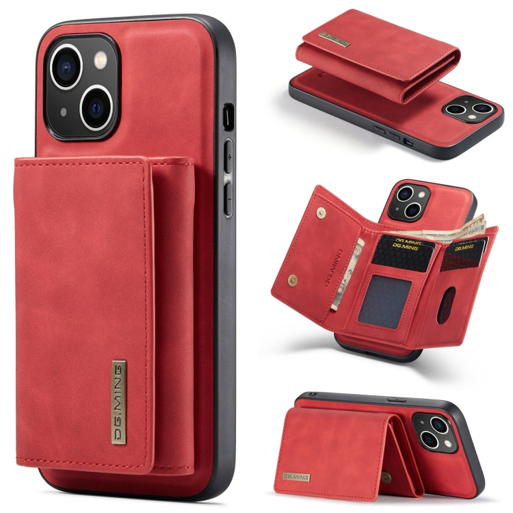 DG.MING M1 Series 3-Fold Multi Card Wallet custodia in pelle, For iPhone 14, For iPhone 14 Plus, For iPhone 14 Pro, For iPhone 14 Pro Max
