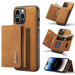DG.MING M1 Series 3-Fold Multi Card Wallet custodia in pelle, For iPhone 14, For iPhone 14 Plus, For iPhone 14 Pro, For iPhone 14 Pro Max