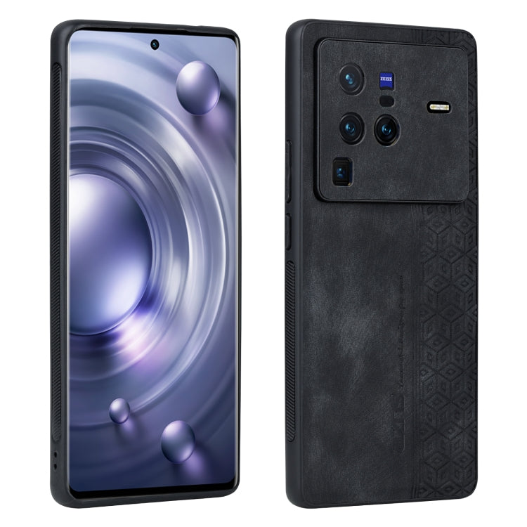 Custodia per telefono AZNS in pelle goffrata 3D, For vivo X80 Pro