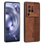 Custodia per telefono AZNS in pelle goffrata 3D, For vivo X80 Pro