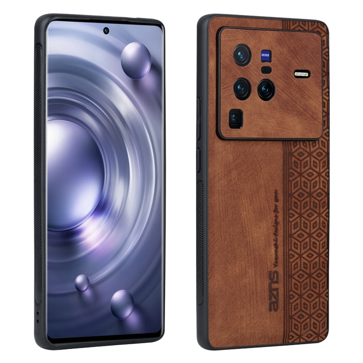 Custodia per telefono AZNS in pelle goffrata 3D, For vivo X80 Pro