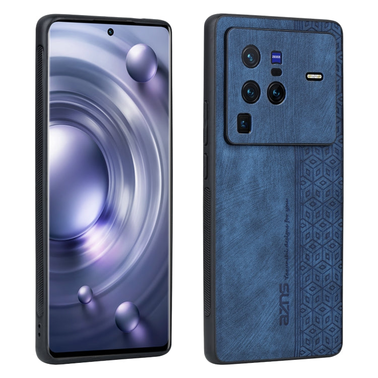 Custodia per telefono AZNS in pelle goffrata 3D, For vivo X80 Pro