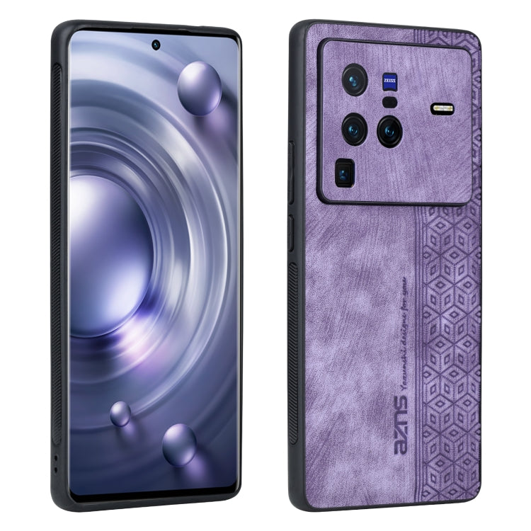 Custodia per telefono AZNS in pelle goffrata 3D, For vivo X80 Pro