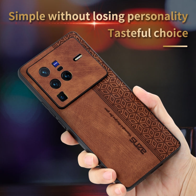 Custodia per telefono AZNS in pelle goffrata 3D, For vivo X80 Pro