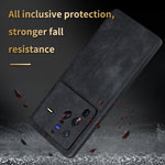 Custodia per telefono AZNS in pelle goffrata 3D, For vivo X80 Pro