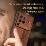 Custodia per telefono AZNS in pelle goffrata 3D, For vivo X80 Pro