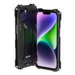 Custodia per telefono in metallo con armatura antiurto R-JUST RJ17, For iPhone 14, For iPhone 14 Plus, For iPhone 14 Pro, For iPhone 14 Pro Max