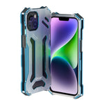 Custodia per telefono in metallo con armatura antiurto R-JUST RJ17, For iPhone 14, For iPhone 14 Plus, For iPhone 14 Pro, For iPhone 14 Pro Max