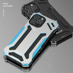 Custodia per telefono in metallo con armatura antiurto R-JUST RJ17, For iPhone 14, For iPhone 14 Plus, For iPhone 14 Pro, For iPhone 14 Pro Max