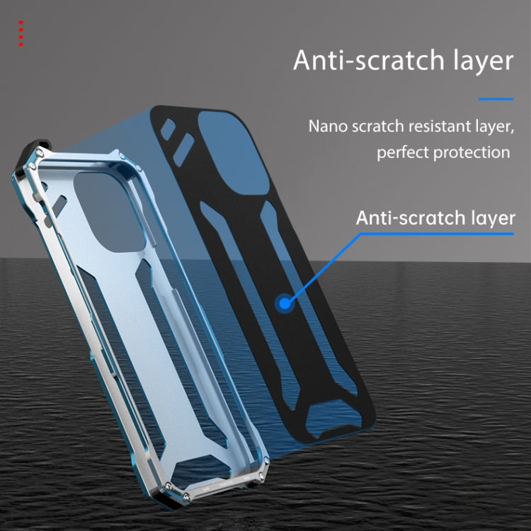 Custodia per telefono in metallo con armatura antiurto R-JUST RJ17, For iPhone 14, For iPhone 14 Plus, For iPhone 14 Pro, For iPhone 14 Pro Max