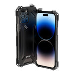 Custodia per telefono in metallo con armatura antiurto R-JUST RJ17, For iPhone 14, For iPhone 14 Plus, For iPhone 14 Pro, For iPhone 14 Pro Max